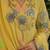 Elegant yellow floral embroidered viscose chanderi anarkali suit set for women