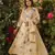 Elegant cream floral embroidered viscose chanderi anarkali suit set for women
