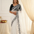 Designer crunchy silk blend saree with embroidery work & satin banglori blouse