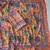 soft chinnon printed saree with gold zari & real mirror work blouse