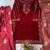 maroon velvet salwar suit dupatta