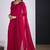 Magenta satin silk elegant designer saree with sequin sleek design