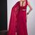 Magenta satin silk elegant designer saree with sequin sleek design