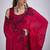 Magenta satin silk elegant designer saree with sequin sleek design