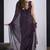 Purple satin silk elegant designer saree with sequin sleek design