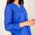Blue solid cotton Kurta set