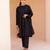 Black solid cotton Kurta set