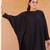 Black solid cotton Kurta set