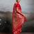 women woven kanjivaram silk blend saree with blouse piece 