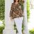 Womens black self design cotton fabric kurtis 3/4 sleeves v-neck