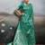 women woven kanjivaram silk blend saree with blouse piece 