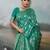 women woven kanjivaram silk blend saree with blouse piece 