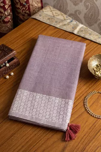 pink linen saree for women festive wear elegant ethnic wedding saree