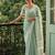 mehendi green linen saree for women festive wear elegant 