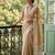 mustard beige linen saree for women elegant festive ethnic wear saree