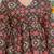 Womens multi self design cotton fabric kurtis 3/4 sleeves v-neck