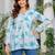 Womens white self design cotton fabric kurtis 3/4 sleeves v-neck