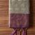 elegant linen saree with purple border - festive & wedding wear for women