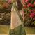 elegant linen saree with dark green border - festive & wedding wear for women