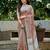 women linen saree with  embroidery and tassel pallu