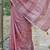 women linen saree with  embroidery and tassel pallu