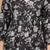 Womens black self design cotton fabric kurtis 3/4 sleeves v-neck