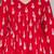 Womens red self design cotton fabric kurtis 3/4 sleeves v-neck