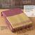 women mauve blue & gold-toned solid tissue silk blend shimmer saree