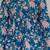 Womens blue self design cotton fabric kurtis 3/4 sleeves v-neck