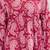 Womens maroon self design cotton fabric kurtis 3/4 sleeves v-neck