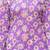 Womens purple self design cotton fabric kurtis 3/4 sleeves square neck