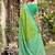 light green pochampalli silk blend saree 
