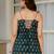 Womens teal self design cotton fabric kurtis sleeveless square neck