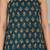 Womens teal self design cotton fabric kurtis sleeveless square neck
