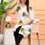 Womens green self design cotton fabric kurtis 3/4 sleeves v-neck