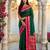 dark green & rani pink soft silk blend saree for women