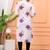 Womens purple self design cotton fabric kurtis 3/4 sleeves v-neck