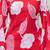 Womens red self design cotton fabric kurtis 3/4 sleeves square neck