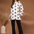 Womens white self design cotton fabric kurtis 3/4 sleeves square neck