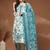 Womens off white self design cotton fabric kurta set 3/4 sleeves round neck