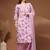 Womens white self design cotton fabric kurta set 3/4 sleeves round neck