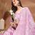 Womens white self design cotton fabric kurta set 3/4 sleeves round neck