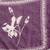 Womens purple self design cotton fabric kurta set 3/4 sleeves round neck