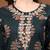 Womens green self design cotton fabric kurta set 3/4 sleeves round neck