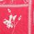 Womens pink self design cotton fabric kurta set 3/4 sleeves round neck