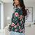 Womens green self design cotton fabric kurtis 3/4 sleeves v-neck