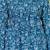 Womens blue self design cotton fabric kurtis 3/4 sleeves v-neck