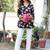 Womens black self design cotton fabric kurtis 3/4 sleeves v-neck