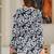 Womens black self design cotton fabric kurtis 3/4 sleeves v-neck