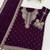 Purple color embroideried faux georgette semi stitched salwar suit
